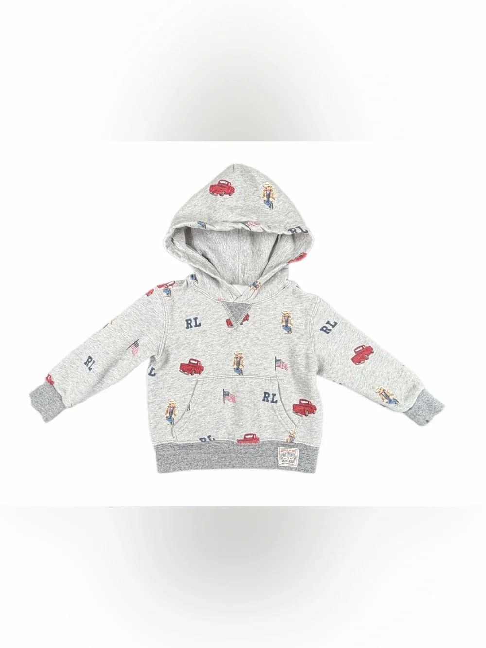 POLO COUNTRY Ralph Lauren Polo Bear Fleece Hoodie - 2/2T